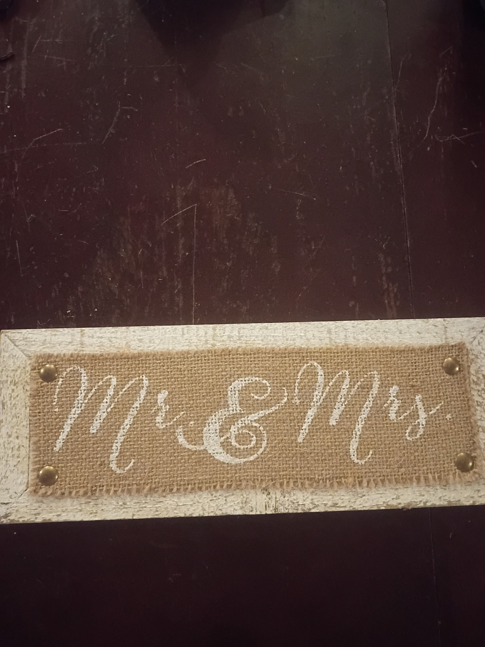 Mr&Mrs Wedding Decor